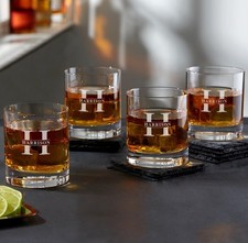 Luigi Bormioli Personalized Engraved Old Fashioned Whiskey Glass Last Name picture
