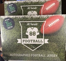 2025 Hit Parade Autographed Football Jersey 1st Round Series 3 Sealed Lot of 2 picture