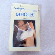 Vintage Playtex 18 Hour Soft Cup Bra  White NOS New Old Stock 20 / 27 38C picture