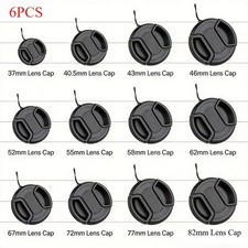 6PCS Front Lens Cap for Camera Lenses 37/40.5/43/46/49/52/55/58/62/67/72/77/82mm picture