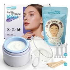Waxfans Face Waxing Kit for Women-Eyebrow Wax Kit with USB Mini Wax Pot,Facia... picture