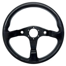 Hiwowsport 350mm 6 Bolts Carbon Fiber Steering Wheel Universal JDM 13.8in Frame picture