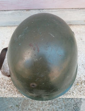 Vintage Italian M33 Helmet Post WWII Bulgarian Army Used Steel Helmet Size 58 picture