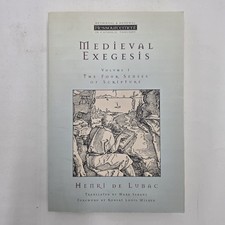Medieval Exegesis Vol 1 by Henri de Lubac | Four Senses of Scripture PB VG picture
