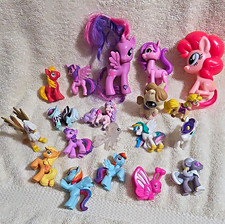My Little Pony Mixed Lot 10+ Plastic Figures Pinkie Pie Twilight Rainbow Dash picture