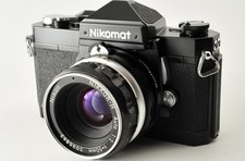 【US 1-Yr Wty】Nikon Nikomat FTN Black SLR Film Camera 50mm 1:2 Lens JAPAN #J357 picture
