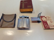 Vintage Ronson  Standard  Lighter # 6087 Tortoise with papers and very Nice box picture