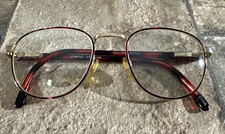 Gallery SIMON G/Wine Eyeglasses Frame Spring Hinge Metal Round 49-20-140-46mm picture