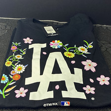 Fanatics Los Angeles Dodgers Black Floral Takashi Murakami T Shirt Men's 2XL picture