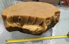 Huge 9.4 kg (20.7 lbs) Raw Natural Beeswax Block -100% Pure Unrefined Estate Wax picture
