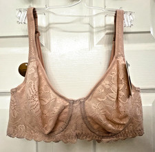 NWT WACOAL SZ 32D Beige Lace Convertible Strap SOFT SENSE UNDERWIRE BRA 851334 picture