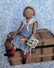 Artist Handmade Folk Art Cloth Rag Doll SAIL AWAY By Greta Chirco Sew Be It EXC picture