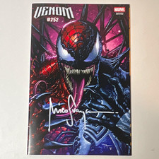 Venom #252 Marvel Mico Suayan Artist Cover Variant Singapore Comic Con Signed picture