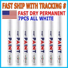 7PC White Paint Pen Marker Waterproof Permanent Car Tire Lettering Rubber Letter picture