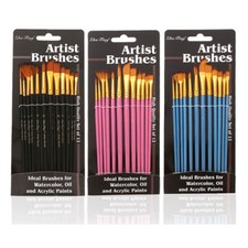 Diverse Collection Paint Brush Set 12Pcs for Art Supplies Canvas Painting picture
