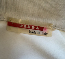 Prada woman’s  2-Piece Tracksuit Full Zip Jacket & Pants Colorblock Beige L picture