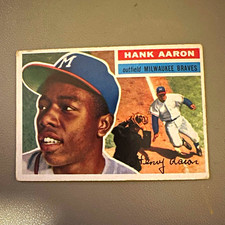 Topps 1956  Topps Hank Aaron #31 Milwaukee Braves picture
