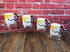 Very RARE Set of 4 1980s KATO KOGEI FUJIMORI HUMORESQUE MUG Mugs Modern Memphis picture