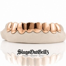 Custom 6pcs Soild Classic Grillz (925 Sterling Silver/ Free Mold Kit) picture
