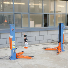 220V Portable 8000LBS Two‑Post Hydraulic Car Lift for Home Garage  picture