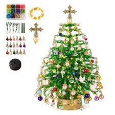 DIY Beaded Christmas Tree Kit with Lights, 3D Crystal Craft for Adults picture