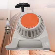 Fits STIHL FS91 FS111 FS131 KM91R Recoil Starter & Spark Plug Replacement Part picture