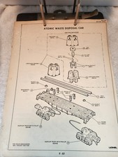RARE Vintage Lionel Train Service Manual Atomic Waste Car Crane Car Coal Car picture