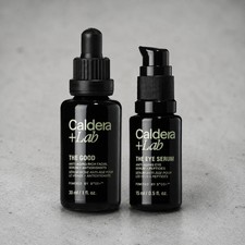 Caldera Lab The Good & Eye Serum Set Men's Botanical Rich Anti Aging Gift picture