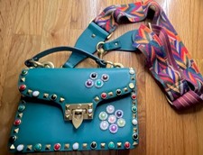 Genuine Valentino Purse Vintage Unique Collectible Structured Handbag picture