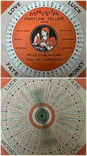 Vintage 1930 Marja Fortune Telling Game Very Rare Excellent Con Bar-Zim Toy Man. picture