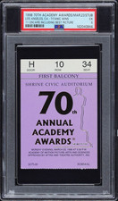 1998 OSCARS ACADEMY AWARDS TICKET TITANIC WINS BEST PICTURE NEWLY GRADED PSA 5 picture