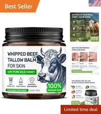Beef Tallow for Skin – Grass Fed Whipped Tallow and Honey Balm, Face and Body Mo picture