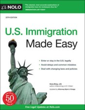U.S. Immigration Made Easy - Paperback By Bray J.D., Ilona - GOOD picture