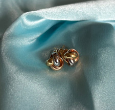 Blue Nile 18k gold (Rose, White, yellow) Elegant Petite Love Knot Made in Italy picture
