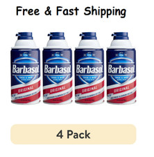 (4 pack) Barbasol Original Thick & Rich Shaving Cream for Men, 10 Oz. picture