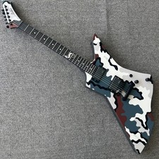 Snakebyte Camo electric guitar Rounded fret Edge stainless Metallica guitar picture