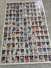 1991 92 Topps Hockey Uncut Sheet with Rookie Cards Vintage picture
