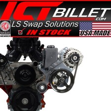 ICT Billet LS Corvette - Alternator / Power Steering Pump Bracket Kit picture