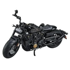 1:12 Harley Davidson Sportster S Diecast Motorcycle - Black, Grey w/ Light Gift picture