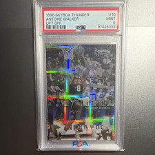SkyBox 1998-99 Skybox Thunder Lift Off Insert Antoine Walker #10 LO PSA picture