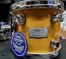 NEW MAPEX SATURN SERIES 10 X 8 TOM TRANSPARENT AMBER 6 PLY MAPLE/WALNUT picture