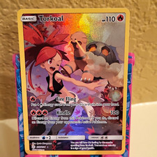 Pokemon TCG Torkoal 237/236 SM Cosmic Eclipse Holo Full Art Secret Rare picture