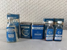 Vintage Crescent Mfg Co Seattle Spice Tins & Extract Bottles with Boxes Lot picture