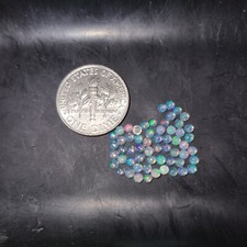 Natural Ethiopian Opal 2mm Flat Back Round Cabochon Loose Gemstone(s) picture