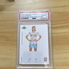 Parkside 2024 USWNT One Nation One Team NWSL Studio Alex Morgan #10 PSA 10 picture
