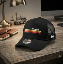 Toyota Logo Embroidered Black Mesh Adjustable Snapback Trucker Hat Cap New Style picture