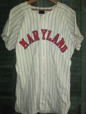 MARYLAND TERRAPINS Vtg 1950s 60s Game Worn MacGregor Baseball Jersey Sz 40 USA picture