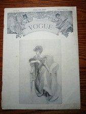 Vintage Vogue Magazine Dec. 14, 1905 Original Women's Fashion Vol. XXVI picture