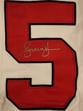 Andruw Jones Autographed Atlanta Braves 1996 World Series Home White Jersey picture