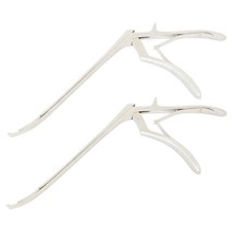 Lot Of 2 Pcs Bayonet Kerrison Rongeurs 45° Curved Up 2mm+3mm Surgical Inst picture